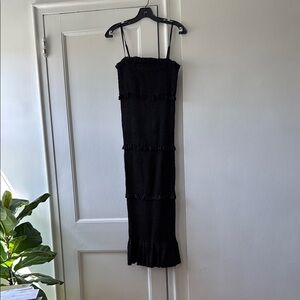 Pinkblush Black Midi Dress